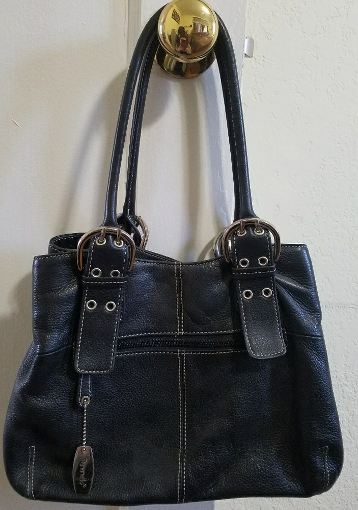 Tignanello black leather purse