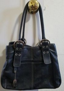 Tignanello black leather purse