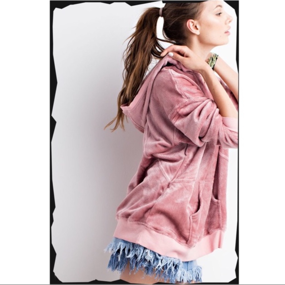 MIKAYLA Oh So Soft Hoodie - MAUVE - Picture 3 of 4