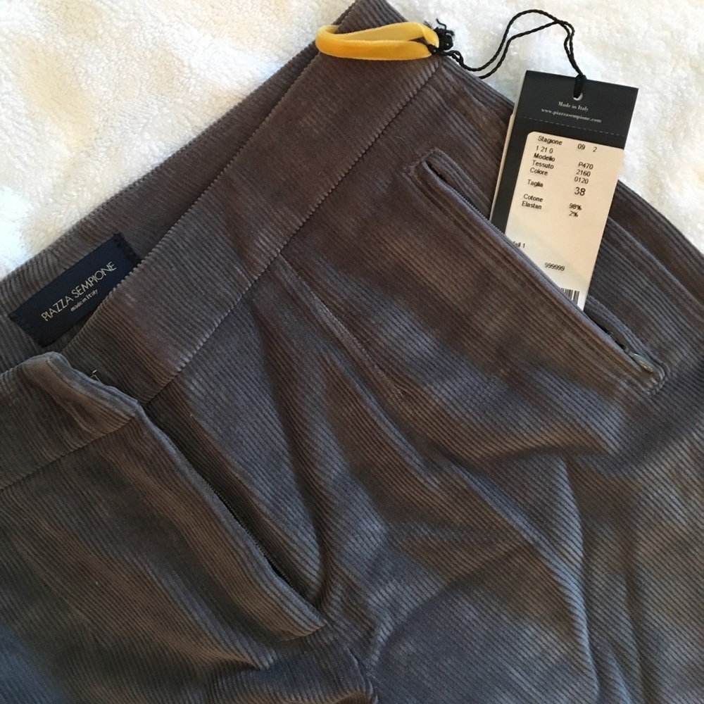 ๐ฅHP๐ฅ๐ฎ๐น Piazza Sempione gray corduroy pants - Picture 6 of 8