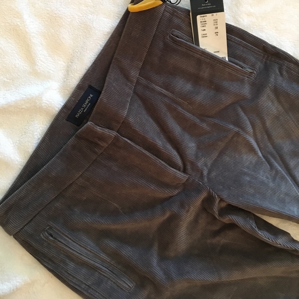 ๐ฅHP๐ฅ๐ฎ๐น Piazza Sempione gray corduroy pants - Picture 2 of 8