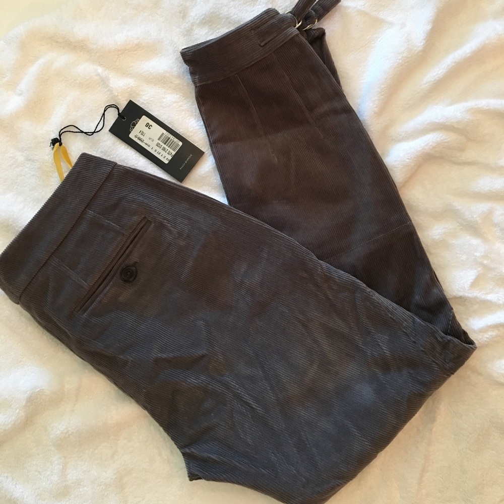 ๐ฅHP๐ฅ๐ฎ๐น Piazza Sempione gray corduroy pants - Picture 7 of 8