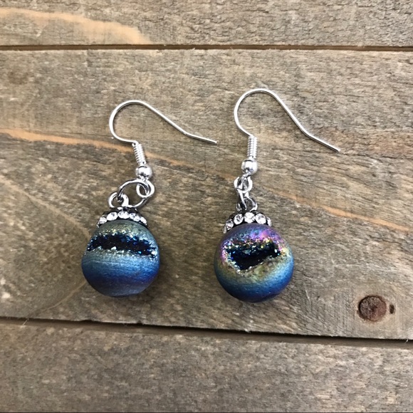 Jewelry - ❗️1 LEFT❗️3 for $25 Handmade Geode Dangle