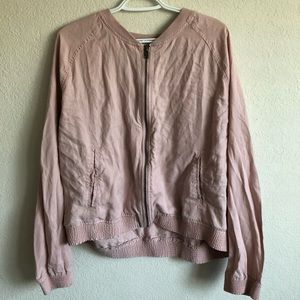 Pale Pink American Eagle Bomber Jacket
