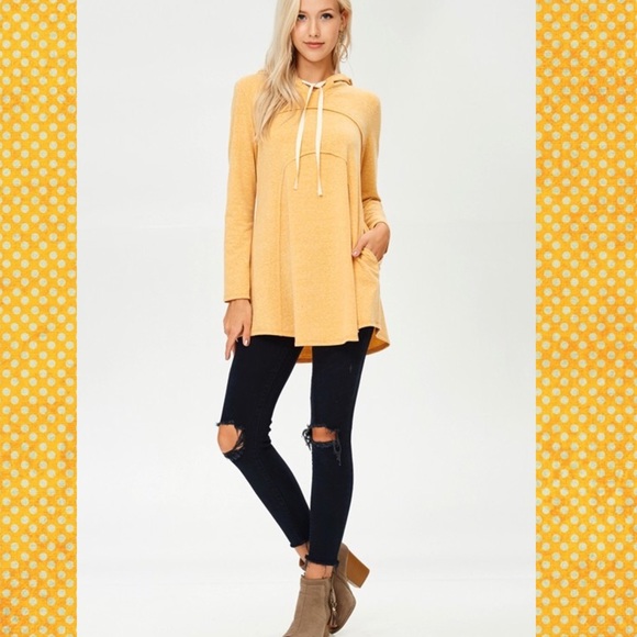 Yellow Hooded Tunic - Picture 2 of 5