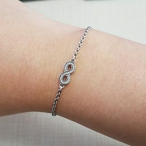 PANDORA INFINITY BRACELET CLEAR CUBIC ZIRCONIA