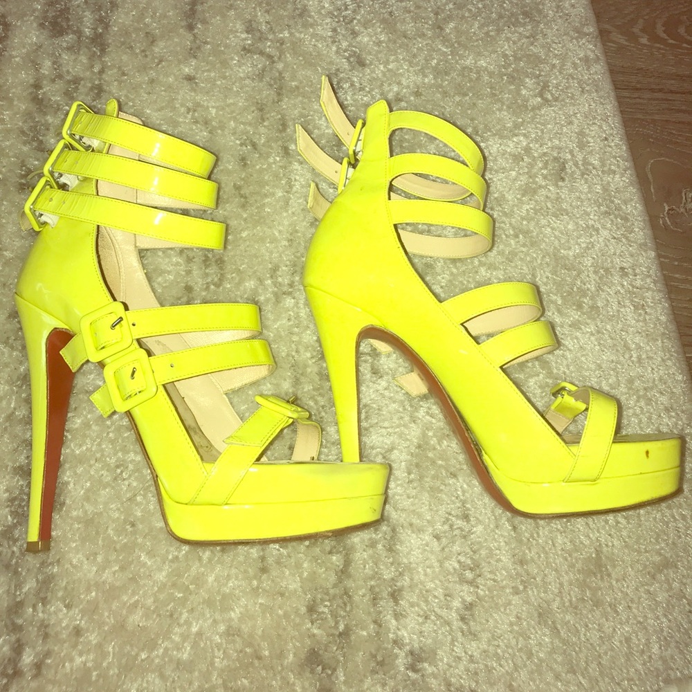 Authentic RARE Christian Louboutin Shoes- Yellow