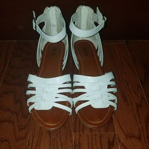White Mia sandals size 7