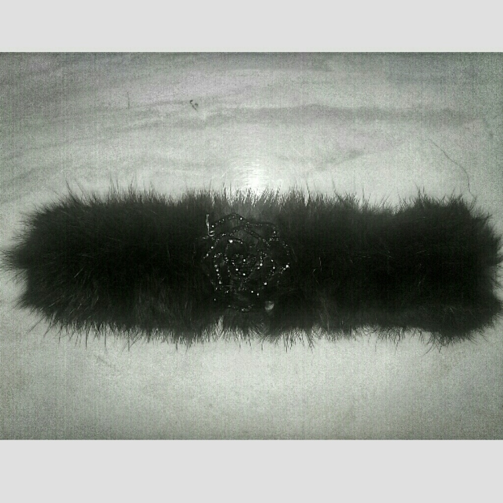 A fuzzy slap on bracelet