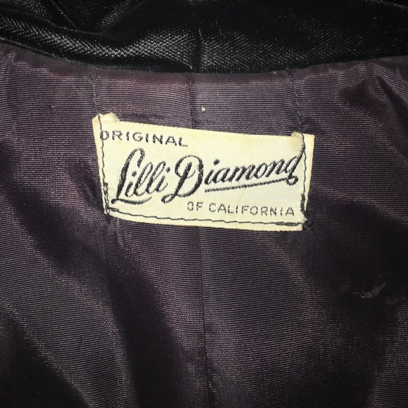 Lilli diamond of California black velvet coat - Picture 2 of 4