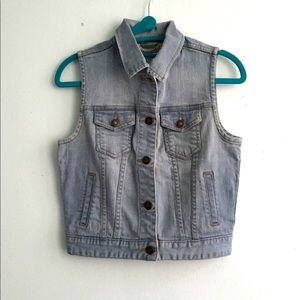 Jean jacket vest