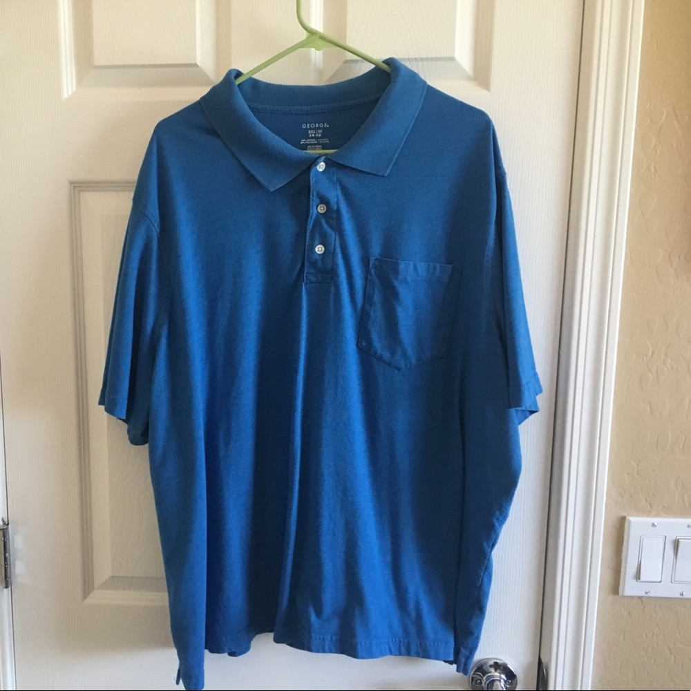 💙George 3XL Blue Pocket TShirt