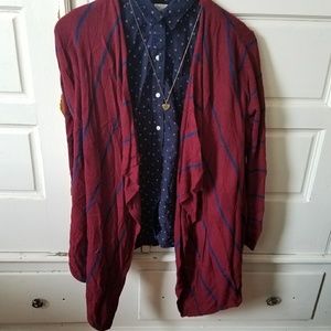 Cozy, striped cardigan