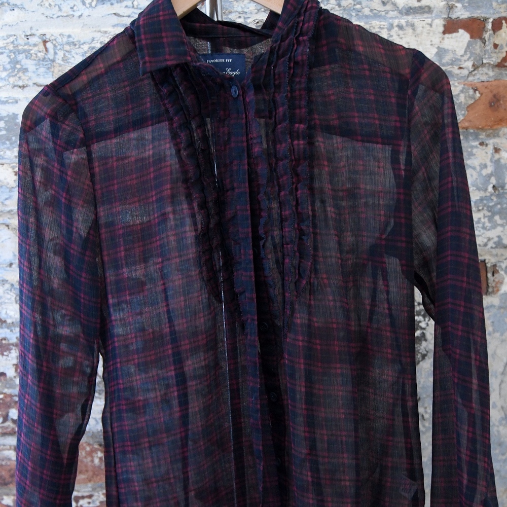 Sheer Printed Blouse