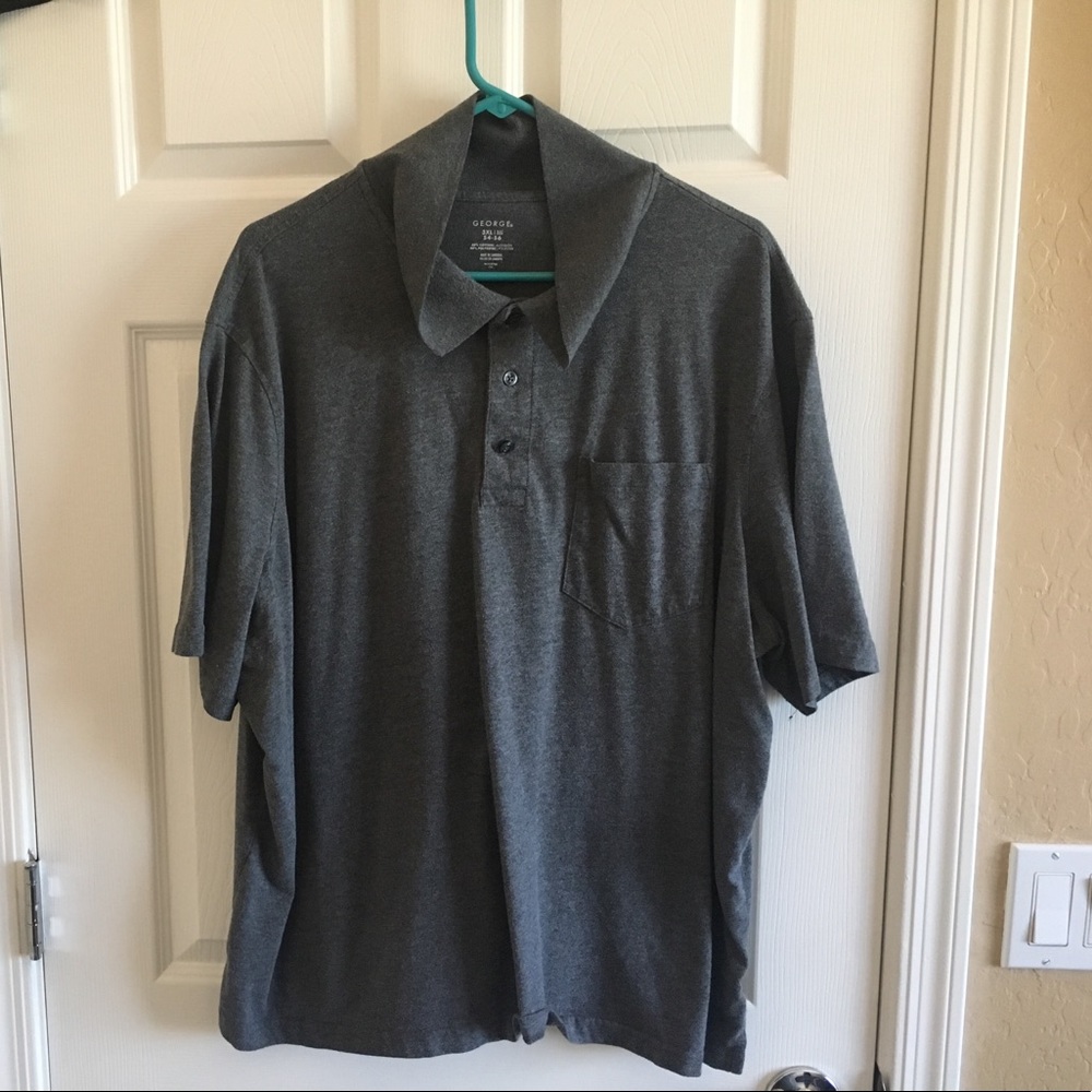 💙George Dark grey Pocket Tee 3xl