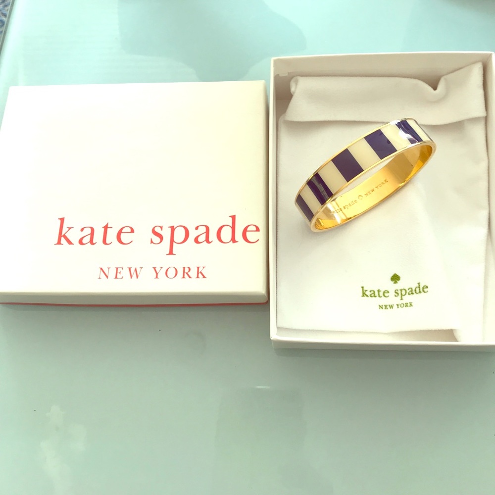 Kate Spade blue and white enamel bangle
