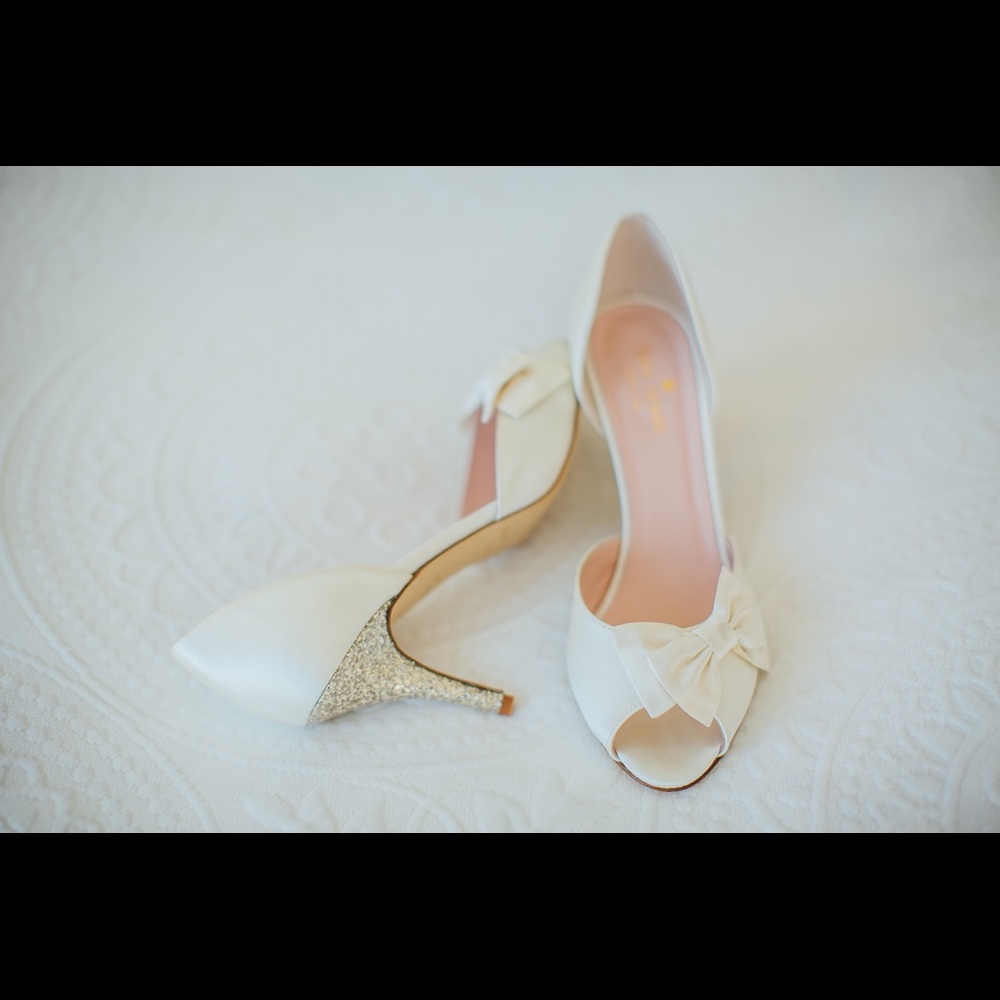 Kate Spade satin wedding shoes