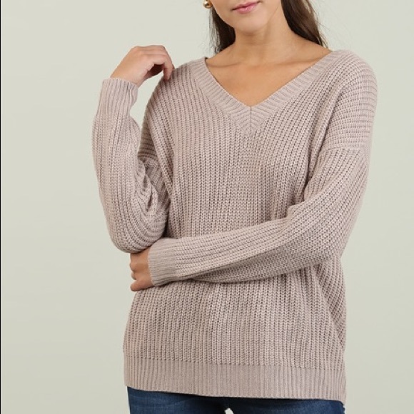 Lace up Cable Knit Sweater - Picture 3 of 4