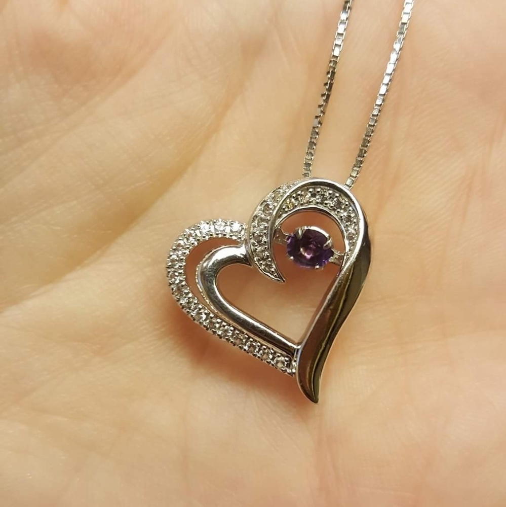 Diamond and amethyst necklace from Kay Jeweler