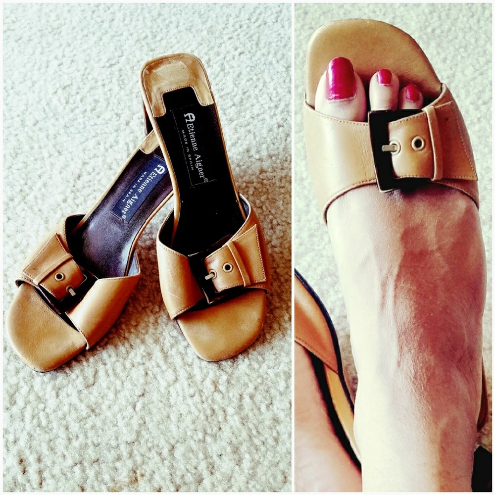 Etienne Aigner Designer Pure leather Sandals