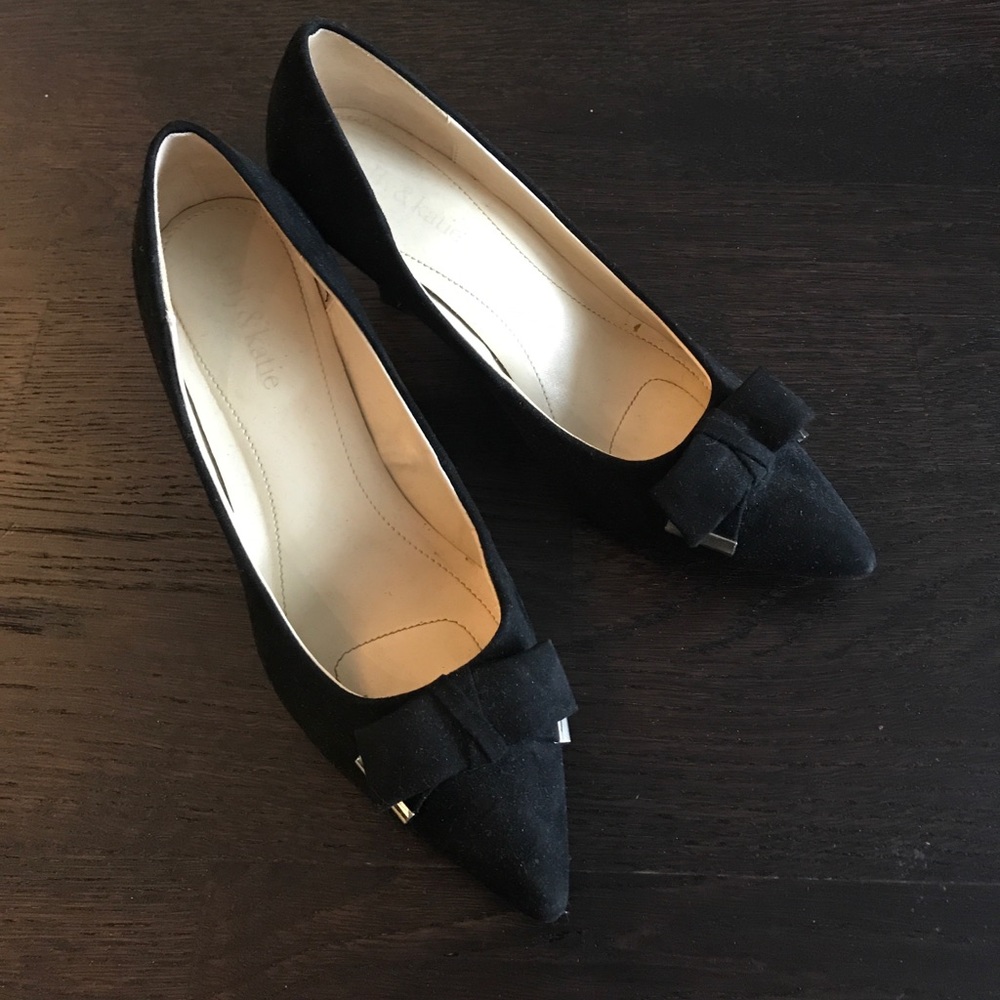 Kelly and Katie Short Heel Slip-On with Bows