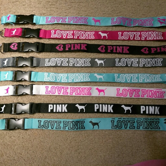8 Brand new multicolor PINK lanyards - Picture 1 of 2