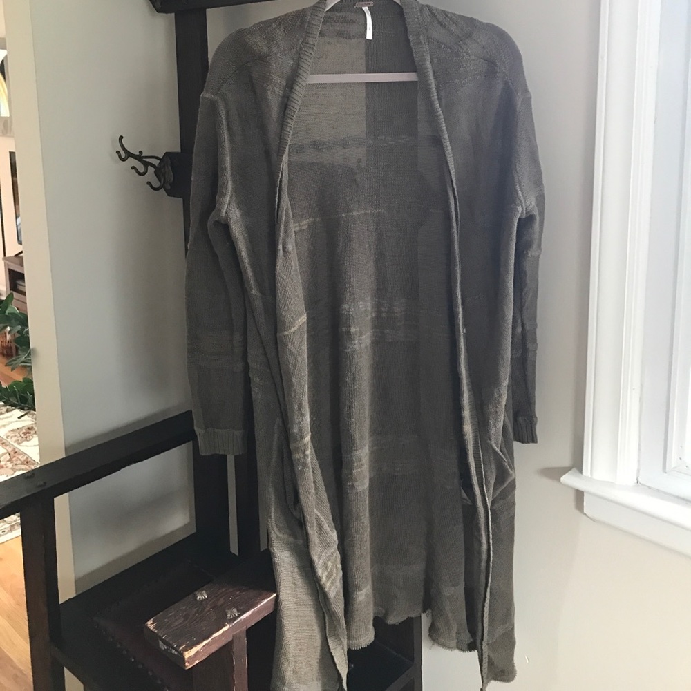 Free people long cardigan