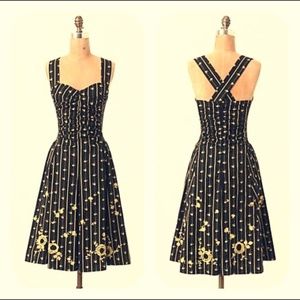 MOULINETTE SOEURS Anthro Rouched Martins Dress NWT