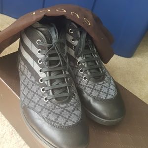 Gucci Mens Hi Top Sneakers