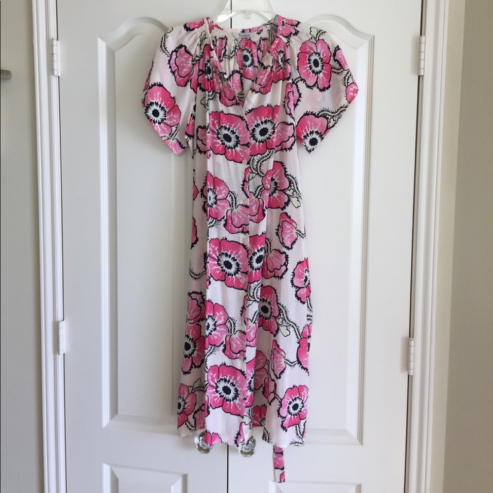 Pink floral dress. Size small.