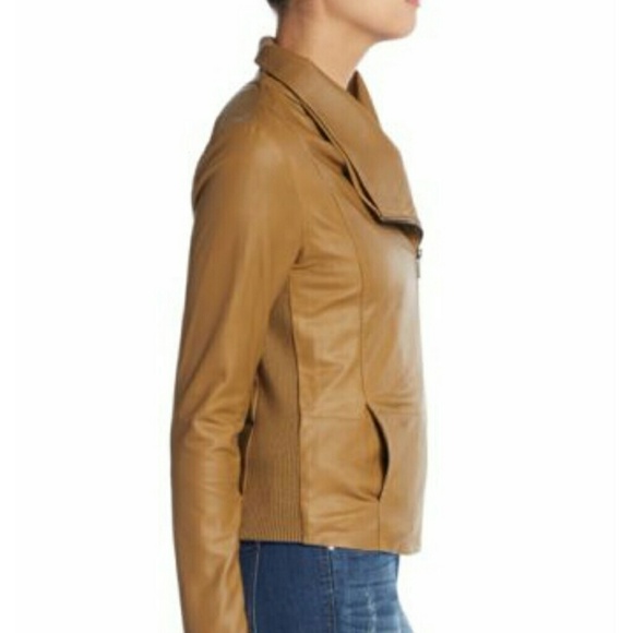 NWT VINCE Scuba Leather Jacket - Picture 4 of 8