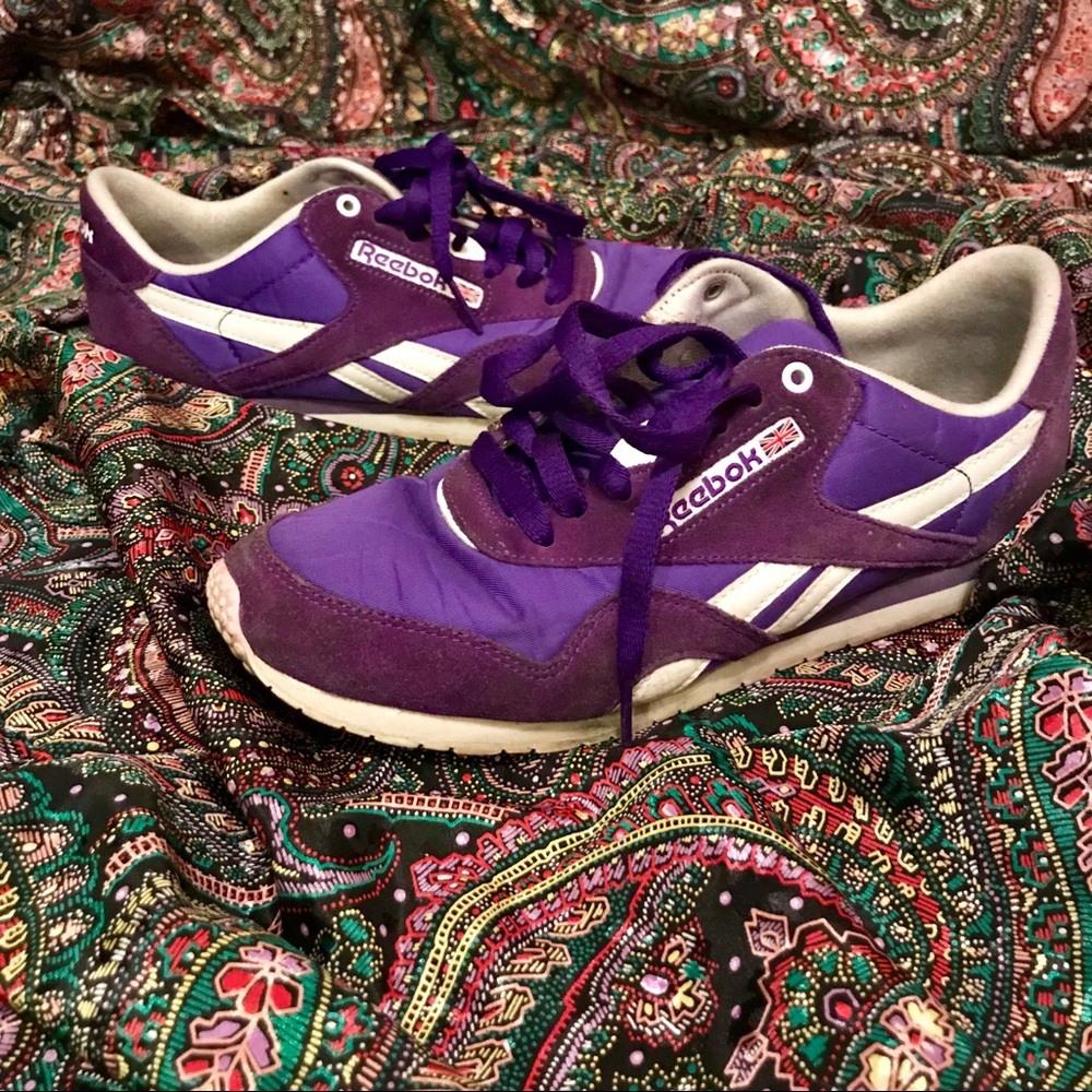 Rare Purple Vintage Classic 90s Reebok Sneaker