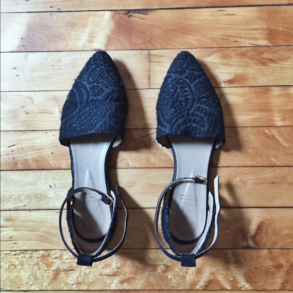 Anthropologie textured flats sz: 7.5