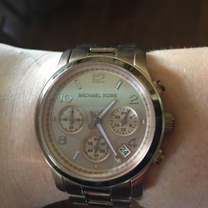 Rose gold Michael Kors watch