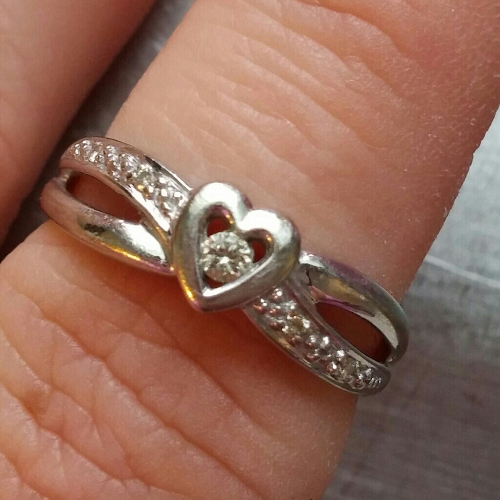Diamond and White Gold Ring