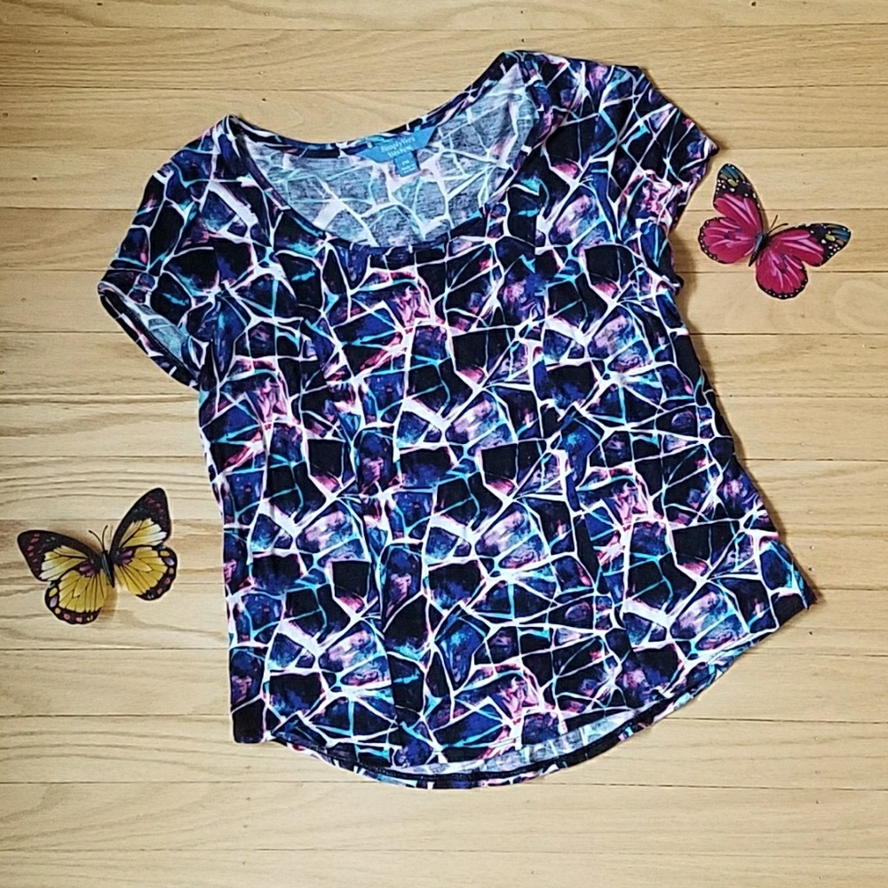 Simply Vera Print Short Sleeve Top