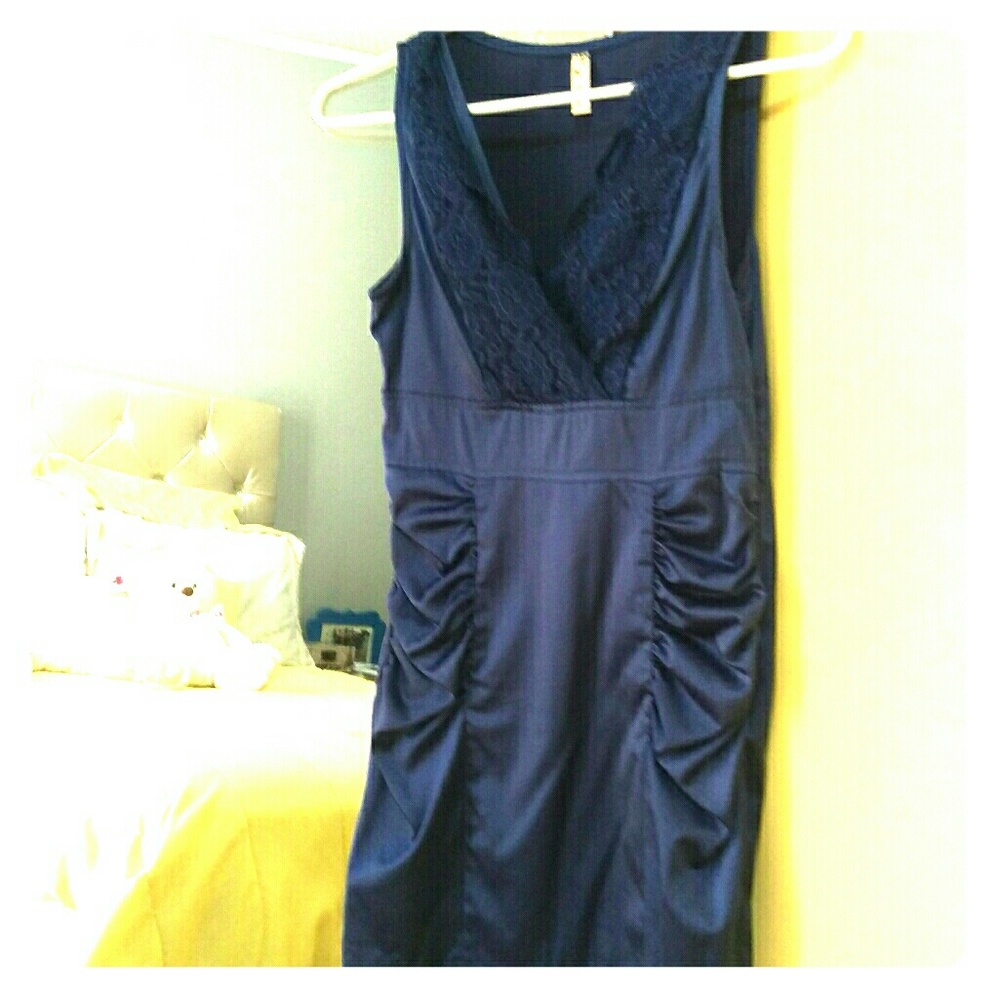 Sexy blue dress!