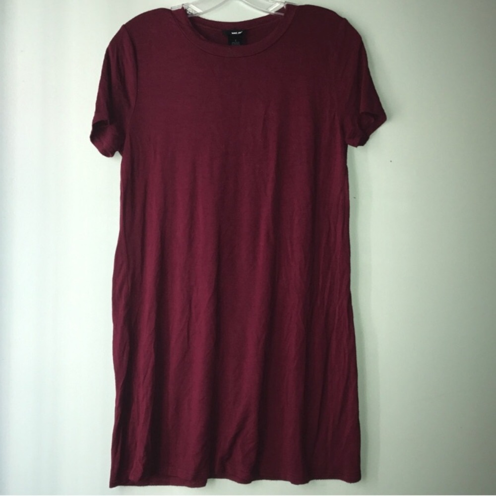 Wet Seal Burgundy T-Dress