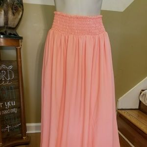 High waisted maxi skirt
