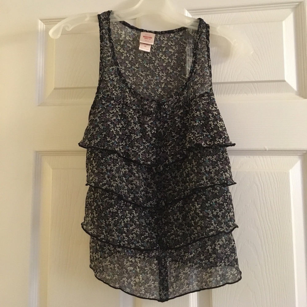 Mossimo Sheer Ruffle Top