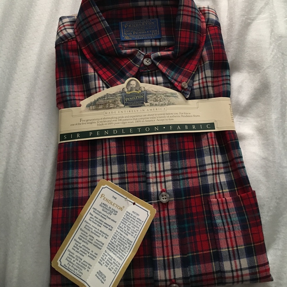 Sir Pendleton Button Down Shirt! VINTAGE!!