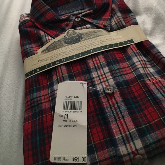 Sir Pendleton Button Down Shirt! VINTAGE!! - Picture 3 of 5