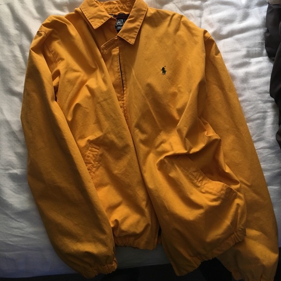 Yellow Retro Polo Jacket - Picture 1 of 4
