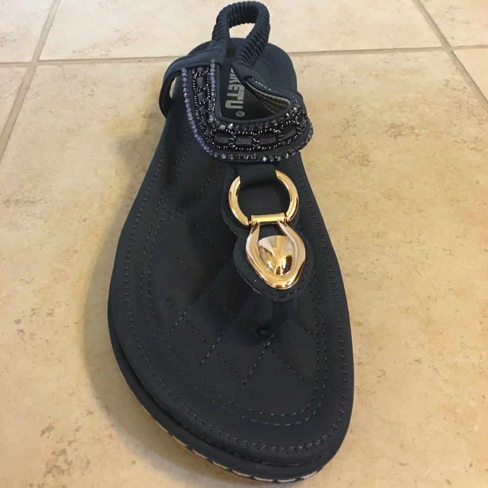 Siketu Navy sandals - size 8