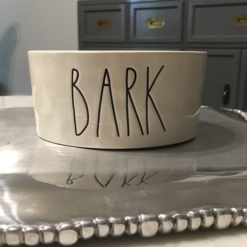 Rae Dunn BARK dog dish