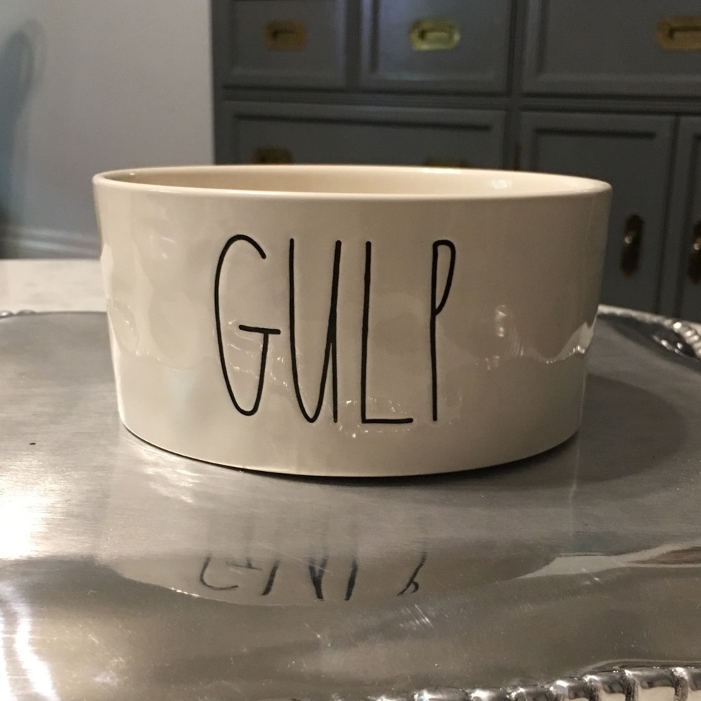 Rae Dunn GULP dog dish