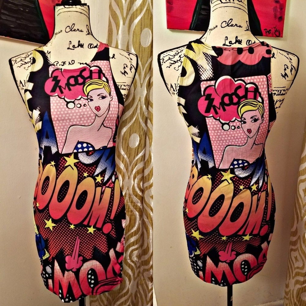 Comic book Style maxi dress