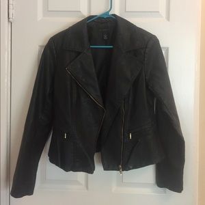 Buttery faux leather jacket from INC