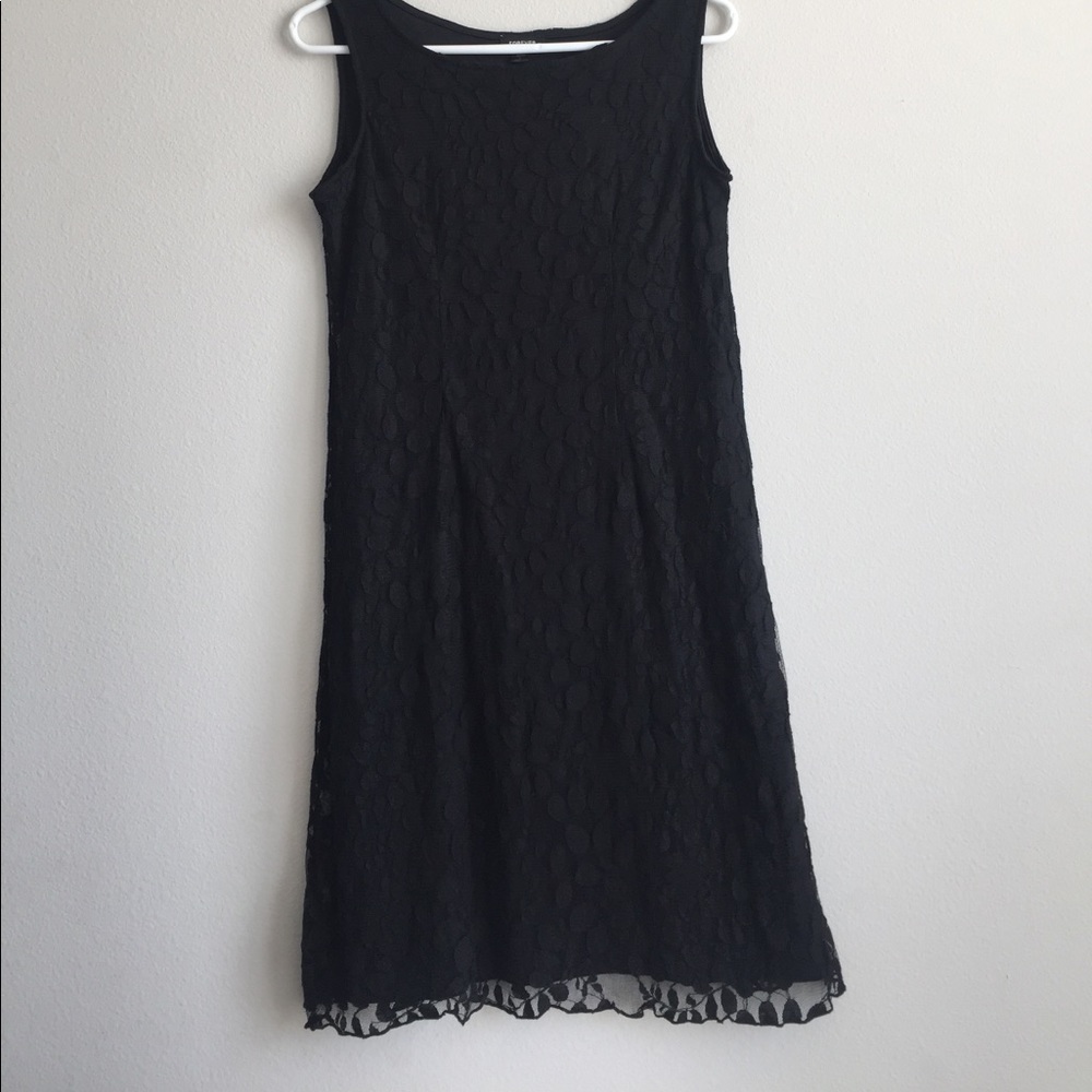 Black lace dress