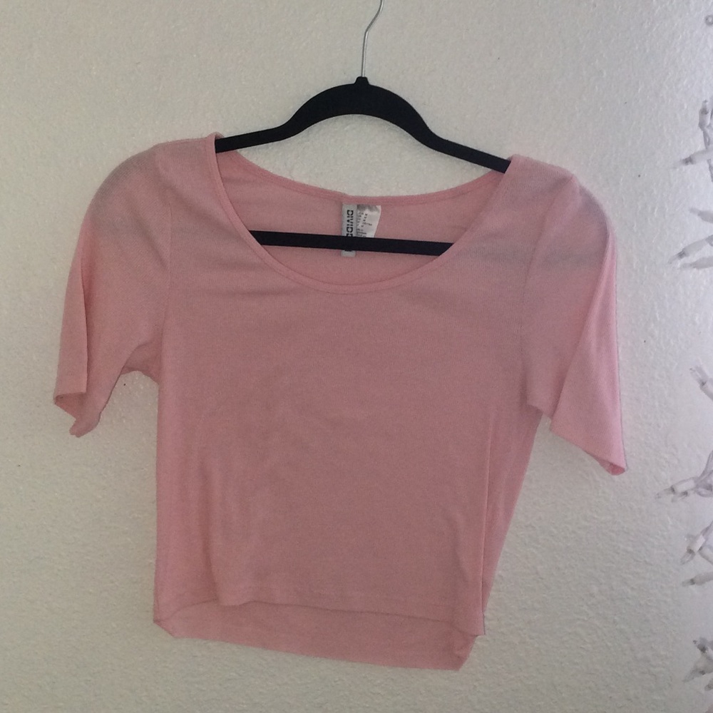 Pink crop top
